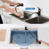 Auralum Schwarz Wasserhahn Küche ausziehbar, Einhebel Produktbild-Vorschau 4