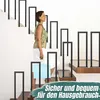 Jayseuw 100 cm zábradlie na schody v tvare U na vnútorné a Náhľad obrázku produktu 5