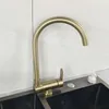 Klappbare Küchenarmatur, faltbar, 360° drehbar, Edelstahl, Gold, 25 cm Höhe Vista previa de la imagen del producto