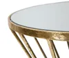 Beistelltisch Glas Eisen Gold Ø 35x70 cm Mauro Ferretti Produktbild-Vorschau 5