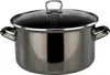 A close-up studio shot of a pot with a glass lid. Produktbild-Vorschau