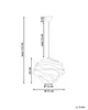 BELIANI Lampa sufitowa biała 113 cm kształt kwiatu składana Podgląd zdjęcia produktu 3