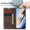 OnePlus 7 Pouzdro, RetroPolyuretanKožené Pouzdro, Kapsy na Náhled obrázku produktu 5