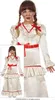 Halloween Puppenkostüm Grusel Rüschen Langarm Maxikleid Rot Produktbild-Vorschau 8