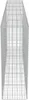 vidaXL Mur de gabions avec couverture Acier galvanisé Voir les images du produit 6