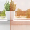 vidaXL Voile Vorhänge mit Stangentaschen 2 Stk. Terrakotta Produktbild-Vorschau 3