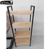Standregal Holz Metall 4 Ebenen, Küchenregal Badregal Produktbild-Vorschau 12