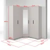Eckschrank Napoli Version 9, Kleiderschrank mit Spiegel, Produktbild-Vorschau 2