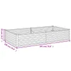 vidaXL Podwyższone łóżko 195x100x36 cm stal corten Podgląd zdjęcia produktu 6
