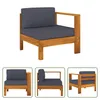 The Living Store Mittelsofa mit 1 Armlehne Dunkelgrau Produktbild-Vorschau 6