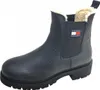 A single black Tommy Hilfiger Chelsea boot with a white and red logo on the side. Anteprima dell’immagine prodotto