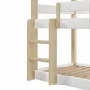Dreifach-Etagenbett aus massivem Kiefernholz, stabiles Produktbild-Vorschau 9