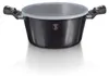 A black pot with a transparent lid, shown from a slightly diagonal front-side angle on a white background. Produktbild-Vorschau