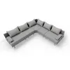 TRADA Gartenecksofa Bahama L Streifengrau 298x298 cm Produktbild-Vorschau 6