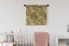 MuchoWow® Wandteppich Wandbehang Muster - Formen - Gold Produktbild-Vorschau 1