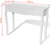 vidaXL Toaletní stolek Console Table White Náhled obrázku produktu 6