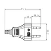 BACHMANN Euroflachstecker weiß, Schraubanschluss VE 3 Stk. Produktbild-Vorschau 2
