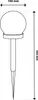 A line drawing of a solar garden light with dimensions indicated. Produktbild-Vorschau