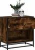 vidaXL Nachttisch Räuchereiche 60x31x60 cm Holzwerkstoff Produktbild-Vorschau 1
