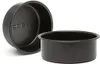 Two black baking pans are shown against a white background. One pan is in the foreground, and the other is slightly behind and to the left. Náhled obrázku produktu