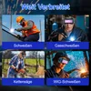 Selbstverdunkelnde Schweißerbrille mit klaren Innenlinsen, Produktbild-Vorschau 7