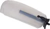 A translucent white water tank with a black handle and connector, isolated on a white background. Anteprima dell’immagine prodotto