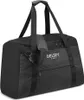 A black Delsey travel bag is shown against a white background. Produktbild-Vorschau