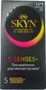 SKYN 5 Senses+ Kondómy bez latexu 5 ks. Kondómy s Náhľad obrázku produktu 7