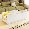 Tavolino Merax 105x50x35 cm, tavolo da soggiorno moderno Anteprima dell’immagine prodotto 2