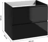 Domodomo Badezimmerschrank mit Aufsatz, 60 x 50 x 45,8 cm Produktbild-Vorschau 2