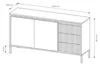 AX LIVING Trentinis 153 2T3S Schwarzes Sideboard, 153,5 cm Produktbild-Vorschau 7