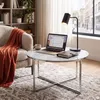 SalesFever Couchtisch 80 cm | Glasplatte foliert in Produktbild-Vorschau 4