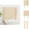 vidaXL Kopfteil mit Ohren Creme 83x23x118/128 cm Stoff -  Produktbild-Vorschau 1