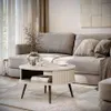 IVY Couchtisch Rund Beige, Ø76 cm, 44 cm Höhe, mit Produktbild-Vorschau 3