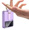Pro Samsung Galaxy Z Flip3 Art Leather Ring Holder Pouzdra Náhled obrázku produktu 7