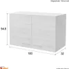 Pensile da cucina - larghezza 100 cm - faggio - Namu Anteprima dell’immagine prodotto 3