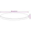 vidaXL Tischplatte Rund Ø80x4 cm Massivholz Akazie Produktbild-Vorschau 7