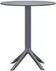 CLP Gartentisch Lacota rund 60 cm wetterfest UV-beständig Produktbild-Vorschau 5