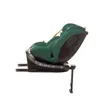 A green car seat with a black base is shown from the side against a white background. Náhľad obrázku produktu
