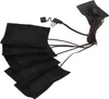 A set of five black heating pads connected by wires to a USB cable and a control button. Náhled obrázku produktu