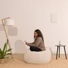 Pouf sacco in velluto a coste BANANAIR 120 x 100 cm beige Anteprima dell’immagine prodotto 8