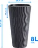 Kvetináč Prosperplast SANDY SLIM antracit 29,7 cm Náhľad obrázku produktu 10