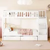 Letto a castello Flieks 90x200cm con 2 cassetti, letto a Anteprima dell’immagine prodotto 3