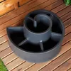 Cascata di piante a forma di spirale in plastica nera per Anteprima dell’immagine prodotto 9