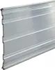 A close-up, angled view of a silver-colored metal edging strip with horizontal grooves. Produktbild-Vorschau