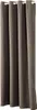 Four taupe-colored curtains hanging from a rod. Produktbild-Vorschau
