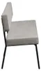Bronx71 Esszimmerbank recycelter Stoff Espen taupe 190 cm Produktbild-Vorschau 13