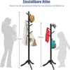 COSTWAY 175cm věšák s 8 háčky, výškově nastavitelný věšák Náhled obrázku produktu 7