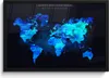 MuchoWow® MuchoWow® Gerahmtes Poster Weltkarte - Farbe - Produktbild-Vorschau 1