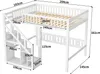 CDGlobal Etagenbett 140x200cm mit Rausfallschutz, Produktbild-Vorschau 7